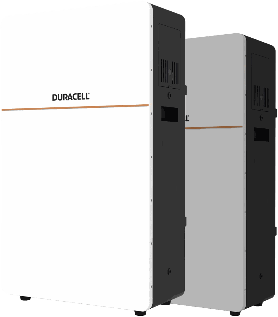 Two Duracell Dura16 LV batteries